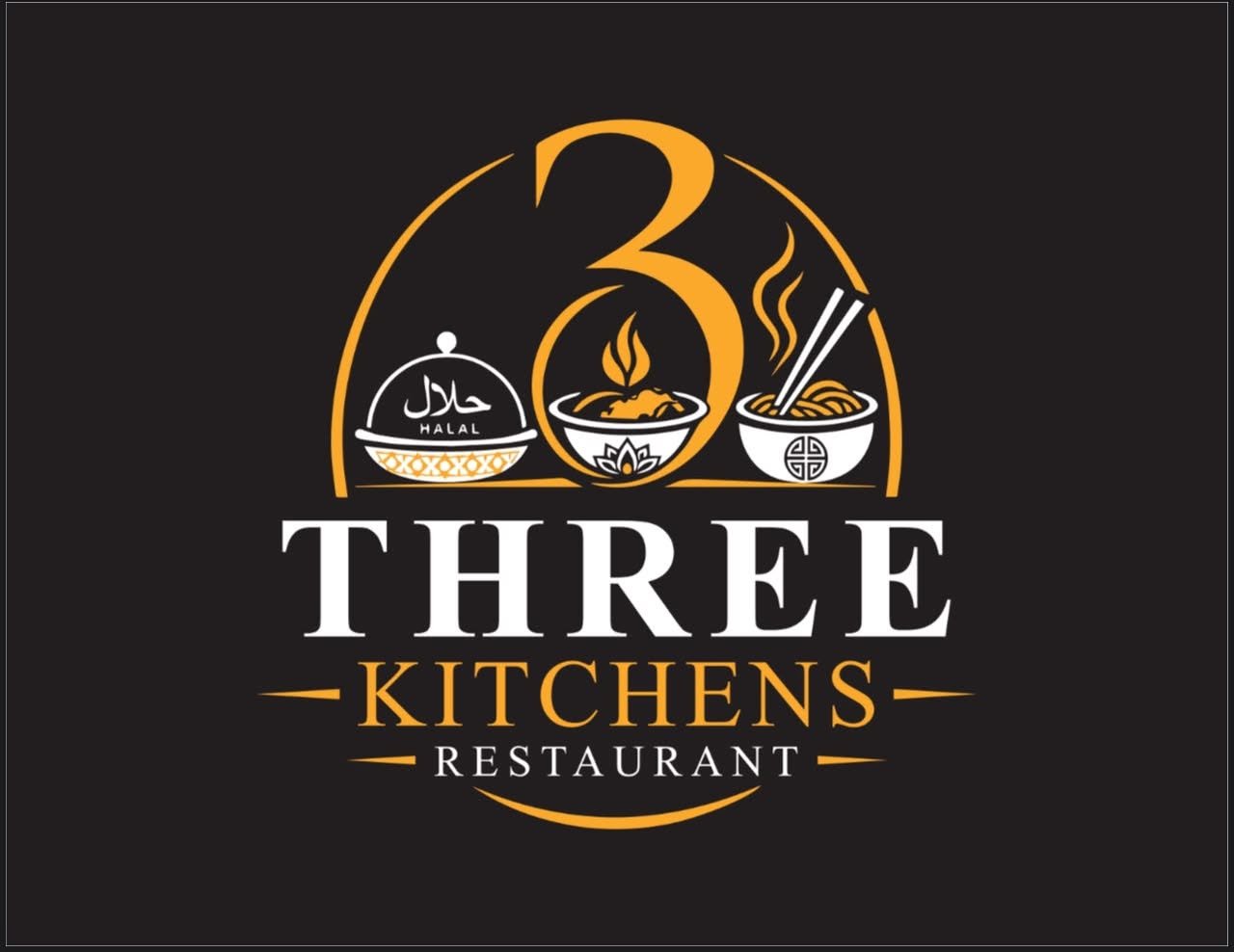 Three Kitchens Restaurant logo